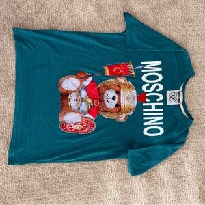 Moschino Blue Graphic Tee